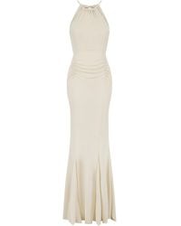 Celestine & Mae - Neutrals Plume Maxi Dress - Lyst