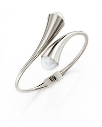 Linda Fiore - Bella Bangle With Large Freshwater Pearls - Lyst