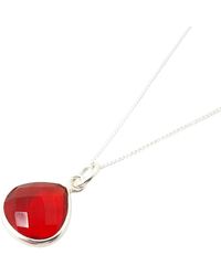 Harfi - Garnet January Birthstone Pendant Necklace - Lyst