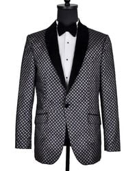 DAVID WEJ - Washington Jacquard Velvet Shawl Lapel Blazer - Lyst