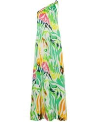 Belyed Handcraft - Palmera – Silk Crepe Maxi Dress By Belyed - Lyst