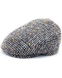 DORIA 1905 - Neutrals Neutral Princes Of Wales Woven Cap - Lyst