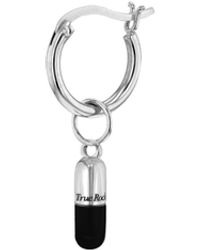 True Rocks - Enamel & Sterling Mini Pill Charm On Hoop - Lyst