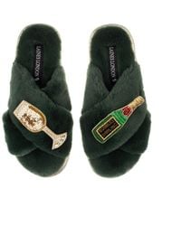 Laines London - Classic Laines Slippers With Bubbles Darling Brooches - Lyst