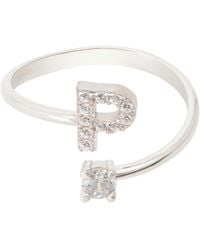 LÁTELITA London - Initial Ring P - Lyst