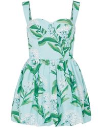 Sour Figs - Lilac Blossom Bustier Mini Dress - Lyst