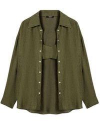Nocturne - Neutrals Relaxed Button-Down Shirt - Lyst