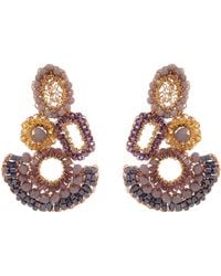 Lavish by Tricia Milaneze - Neutrals Breeze Mix Althea Handmade Crochet Earrings - Lyst
