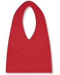 Marianne by Marie Jordane - Nico Top – Open-Back Jersey Pointelle Knit - Lyst