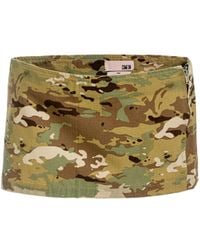 Come on - Camouflage Mini Skirt - Lyst
