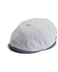 Dasmarca Hats - Raggie Linen Cotton Summer Italian Flat Cap For - Lyst