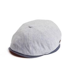 Dasmarca Hats - Raggie Linen Cotton Summer Italian Flat Cap For - Lyst