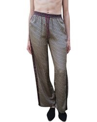 Monzlapur New York - Embossed Botanic Crepe Pant - Lyst