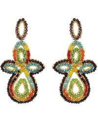 Lavish by Tricia Milaneze - Multi & Echo Handmade Crochet Earrings - Lyst
