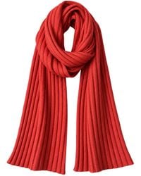 Seren London - Ribbed Wool Scarf - Lyst