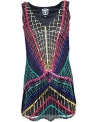Any Old Iron - Beaded Cha Cha Fringe Mini Dress - Lyst