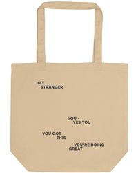 Anchor and Crew - Neutrals Neutral Seven You Are Enough X Mental Health Editions Recycled Cotton Tote Bag - Lyst