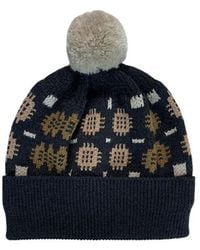 Mabli - Neutrals Carthen Pom Beanie - Lyst
