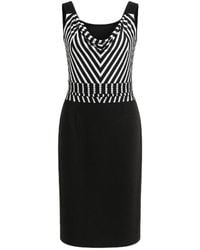 Conquista - Cowl Neck Print Dress - Lyst