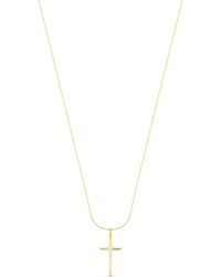 Esterah - Fine Cross Necklace - Lyst