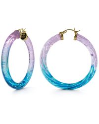 Gold & Honey - Ombre Hoop Earrings - Lyst