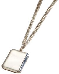 Posh Totty Designs - Sterling Bevelled Tag Necklace - Lyst