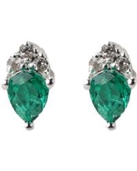 NASI SILVER - Pear Atarah Studs- Crystal Spinel & Topaz - Lyst