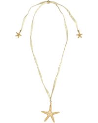Casa Cala - Coral Silk Necklace - Lyst