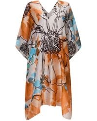 James Lakeland - Floral Sketch Kaftan - Lyst