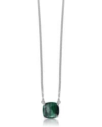 FV Jewellery - La Stele Malachite Square Dome Necklace - Lyst