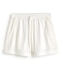 Thinking Mu - Shorts Embroidered Geranio - Lyst