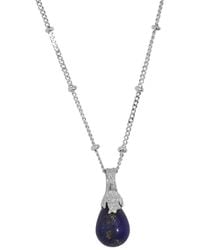 Claire Hill Designs - Lapis Lazuli Lichen Pendant Necklace - Lyst