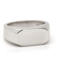 VicStoneNYC Fine Jewelry - Timeless Bold Signet Ring For - Lyst