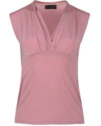 Conquista - Rose V Neck Top - Lyst