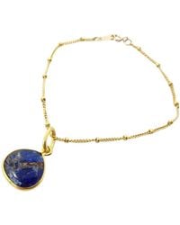 Harfi - Sapphire September Birthstone Plated Gemstone Bracelet - Lyst