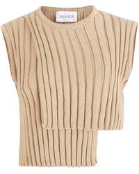 SALANIDA - Neutrals Nuovo Asymmetric Top Sand - Lyst