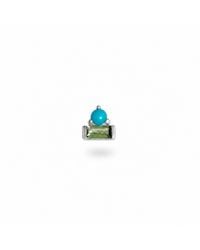 Zohreh - Tourmaline Baguette Flat Back Earring 14K - Lyst