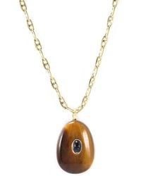 Hye Jane Jewelry - Sol Tigers Eye Pendant On Mariner Chain - Lyst