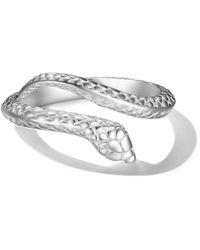 Rare Matters Jewelry - Year Of The Snake Recoil Fine Sterling Snake Ring - Lyst