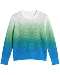 Brodie Cashmere - Mesh Dip Dye Crew - Lyst