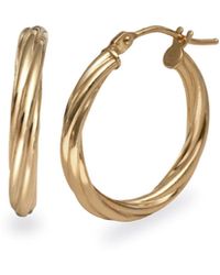 Zohreh - Small Twisted Hoop Earring Pair 9K - Lyst