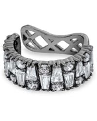 SALLY SKOUFIS - Culture Ear Cuff With Made Cz Diamond Stimulant - Lyst
