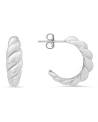 Kylie Harper - Chunky Shrimp Statement Hoop Earrings - Lyst