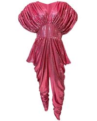 Julia Clancey - Zowie Pink Sequin Jumpsuit - Lyst