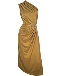 Me & Thee - Pewter Moon Ochre One Shoulder Dress - Lyst