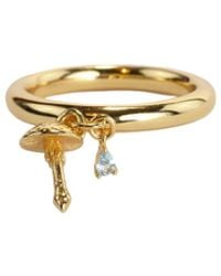 NASI SILVER - Wobbling Shroom Dangling Ring- Topaz - Lyst