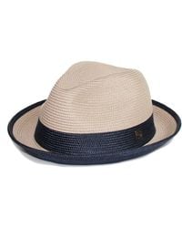 Dasmarca Hats - Neutrals Dasmarca Florence Powder Summer Two Tone Crushable Hat - Lyst