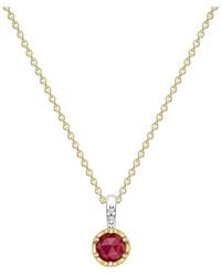 Dinny Hall - July Ruby Birthstone Pendant - Lyst