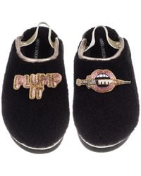 Laines London - Flatform Cloud Closed Toe Slippers With Plump It Brooches - Lyst