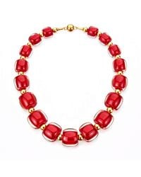 Gold & Honey - Beaded Lucite Necklace For After Hours - Lyst